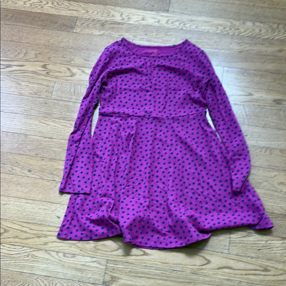 Kids Pink Polka Dot Dress